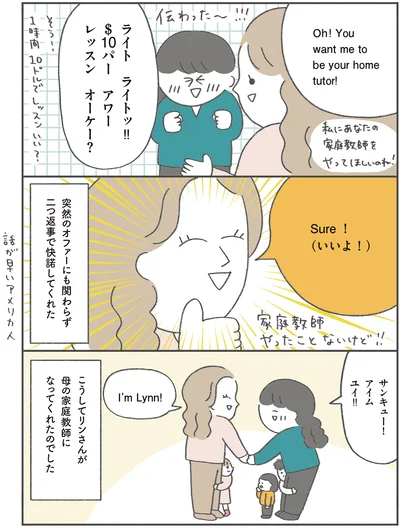 二つ返事で快諾してくれた