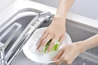 スポンジに直接洗剤をつけるのは間違い!?  意外と知らない台所洗剤の使い方