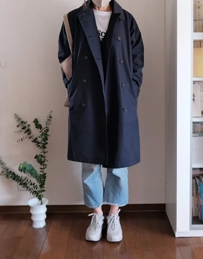 ボタンを外しても素敵。