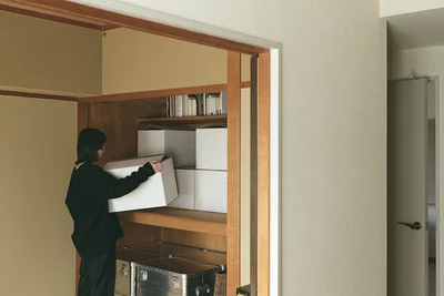 手をつけるのは一番物が多いところから