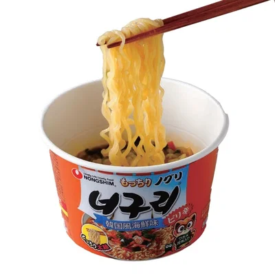 レンジ調理だともっちり麺に！