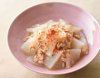 大根とツナの韓国風塩煮