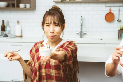 プリンはみきさんも大好きな味！