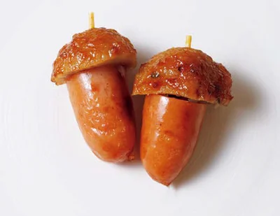 ソーセージのどんぐりwith鶏つくね