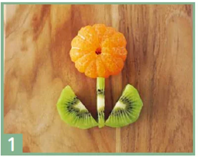 みかんとキウイのお花みたいなフルーツサンド