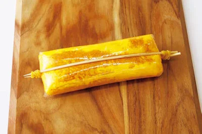 輪ゴムできつく留めてそのまま冷ます