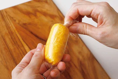 冷めたらお弁当箱の高さに合わせてカットする