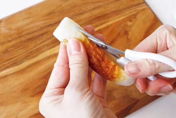 縦に切って開く