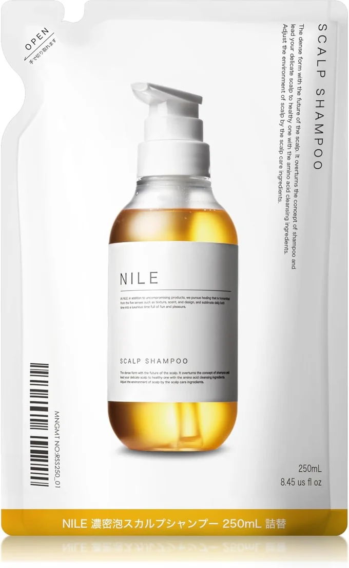 NILE 濃密泡スカルプシャンプー メンズ アミノ酸シャンプー ノンシリコン 詰め替え用 250ml