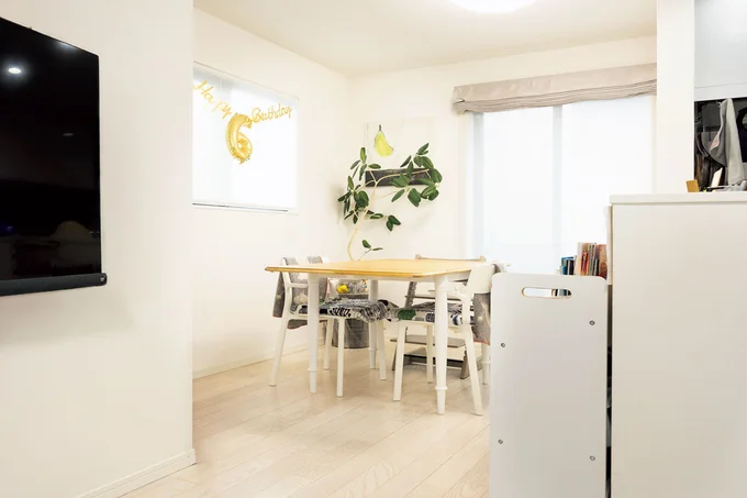 リビング・ダイニングはスッキリした景色のまま!