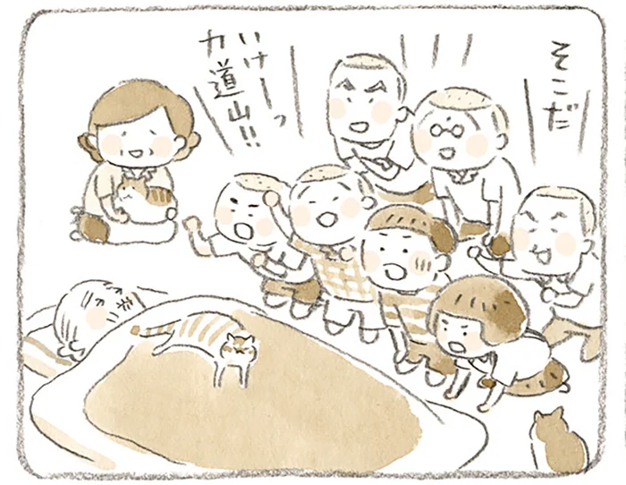 テレビに歓声をあげる子どもたち。静かな家が賑やかになった、昭和の島暮らし