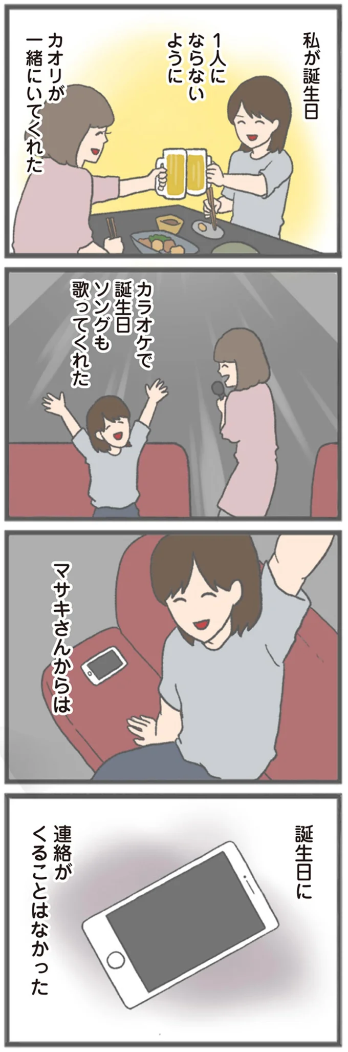 誕生日に連絡がくることはなかった