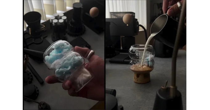 コットンキャンディーにドリップ！