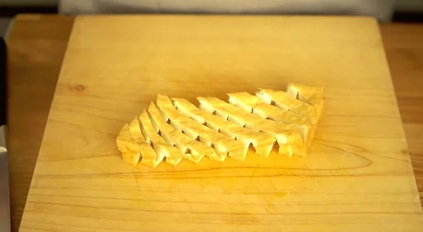 「厚揚げのダイヤモンドカット」ができました