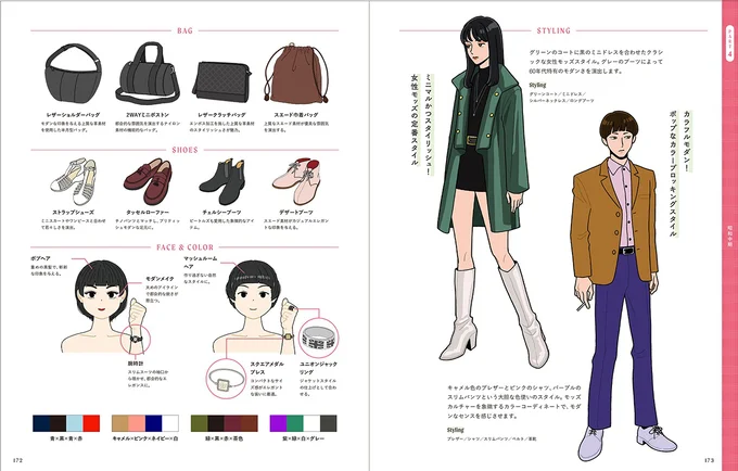 服の柄や色使い、キャラクター性も、さらに多種多様に