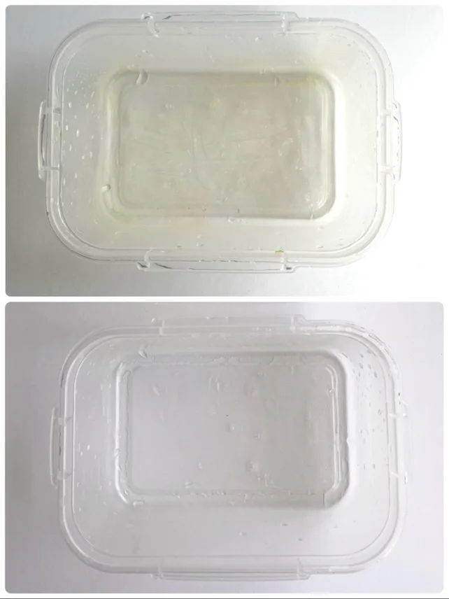 キッチンペーパーなし（上）とあり（下）を比べてみたら…