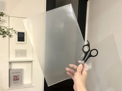 使うのはクリアホルダー（▶︎使い方は次へ）