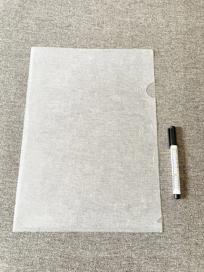 クリアホルダーを簡単ホワイトボード化（簡単すぎる使い方は▶︎次へ）