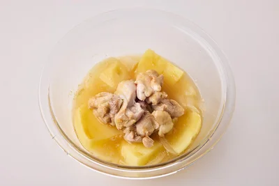 ラップをして8分チン