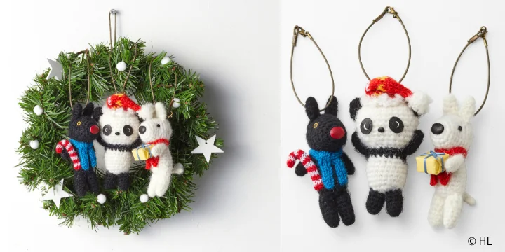 リサとガスパールがパンダとコラボ!? 神戸阪急の「Pantasy Christmas