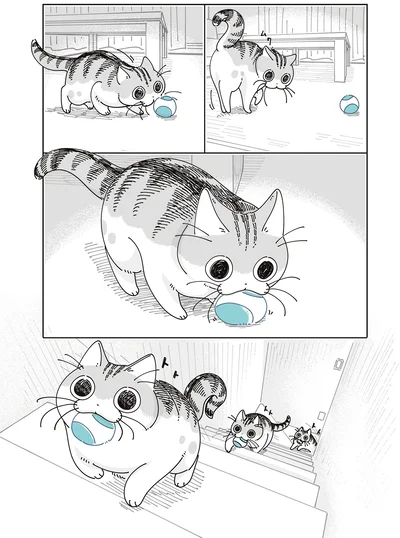 おもちゃをくわえて