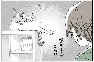 落ちそうで怖い