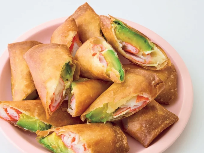 アボかまのカマンベール春巻き