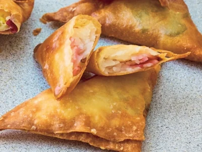 シャキシャキ大根とハムの春巻き