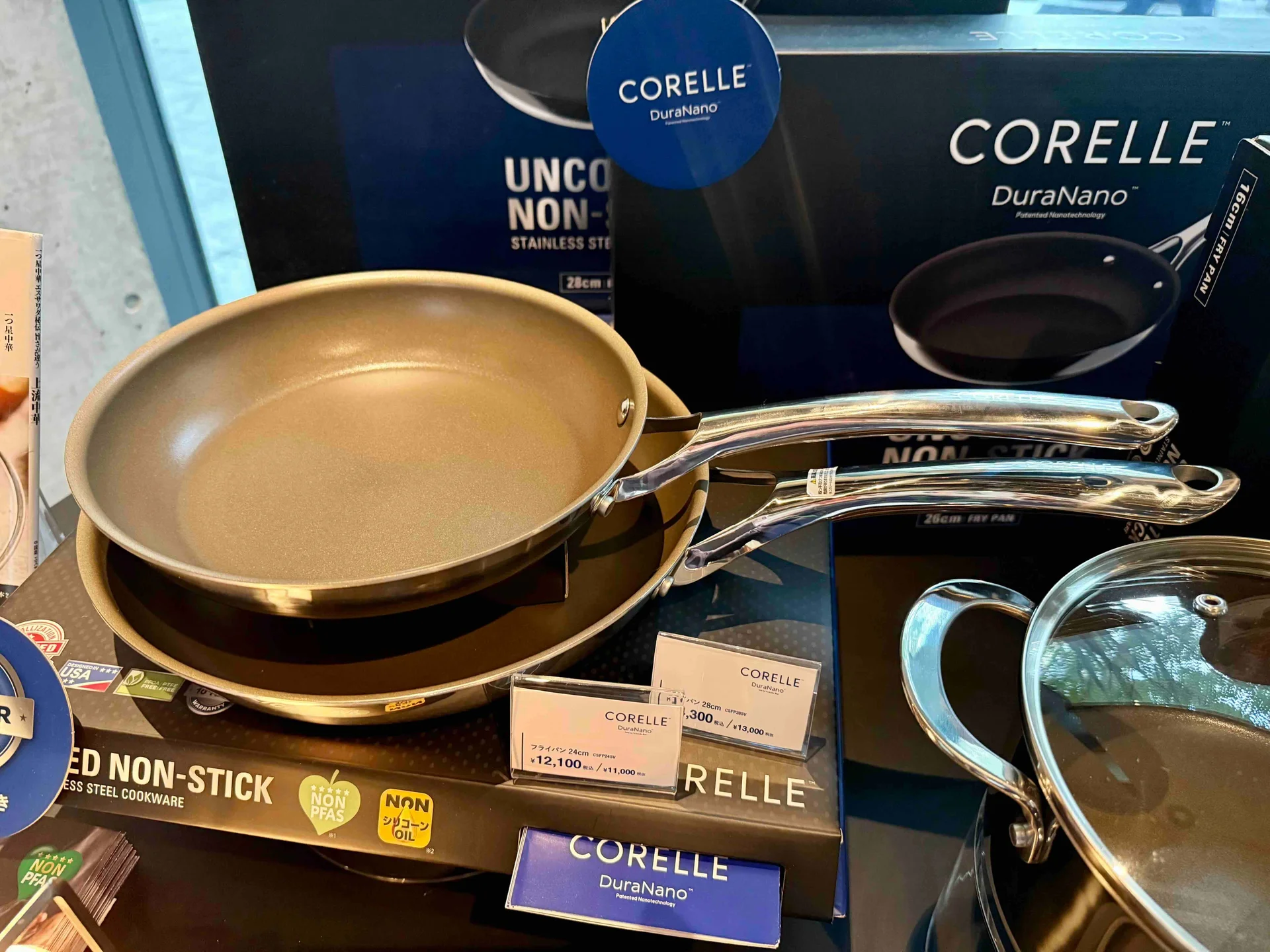 Stainless steel corelle frying pan CORELLE DuraNano Fry Pan 20cm