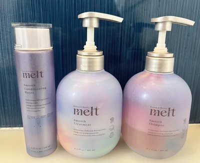 泡立ちがいい、香りがいい、洗いあがりもいい。meltシリーズ