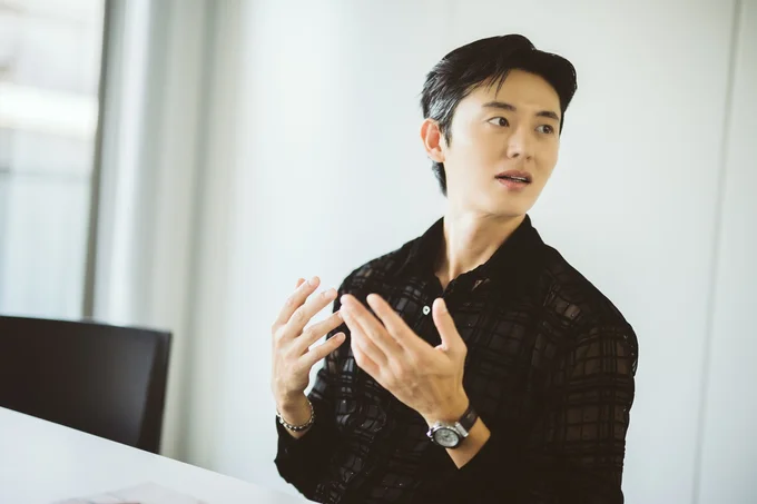 インタビュー中の一コマ。一生懸命お話してくれました