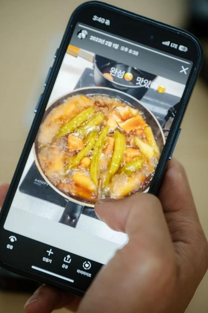 料理は好きでよく作るそう（▶次へ）