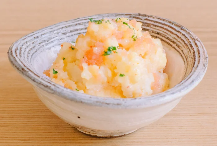 お弁当のおかずやおつまみにも！ 「ポテサラよりも簡単じゃが明太マヨ」