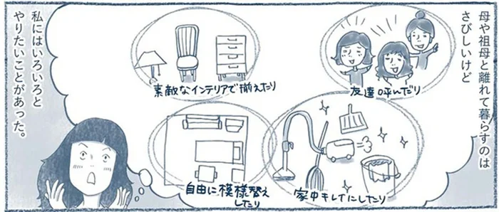 家に友だちを呼んだり、自由に模様替えもできる！「汚屋敷」の実家を出たら、やりたいことがたくさん！