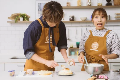 山盛りプリンに困惑！