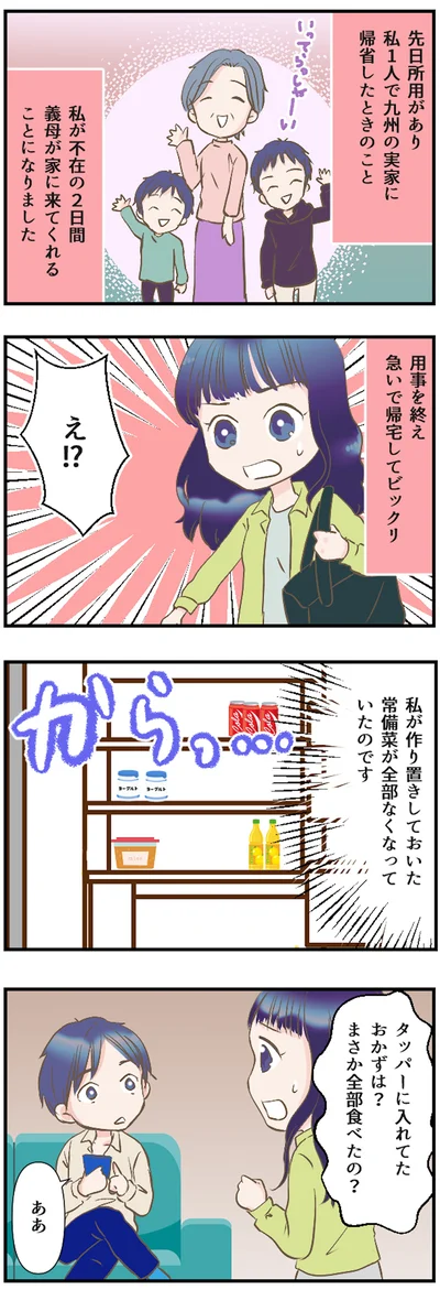 タッパーに入れてたおかずは？