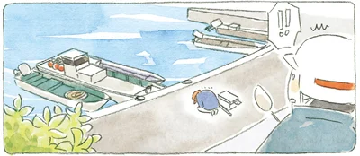 海沿いで倒れてるじいちゃん