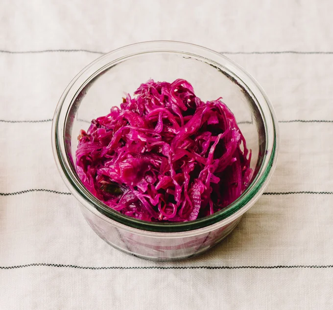 「紫キャベツの甘酢」