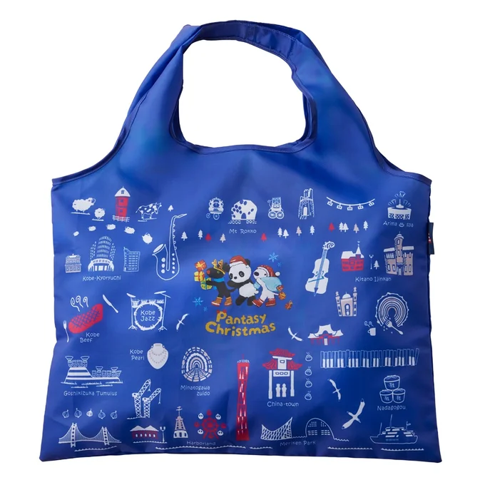 神戸阪急オリジナル「UMIKIRIN(ウミキリン)」×リサとガスパール エコバッグ(大)