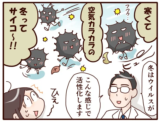 冬はウイルスが活性化します