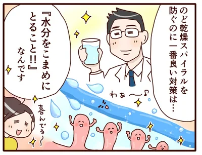 一番良い対策は、「水分をこまめにとること！」