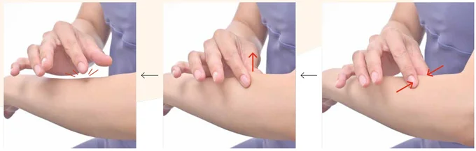 指リンパの基本のやり方