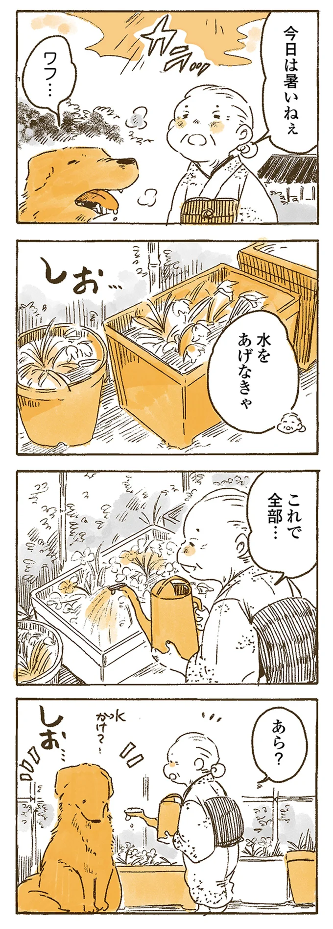 水をあげなきゃ