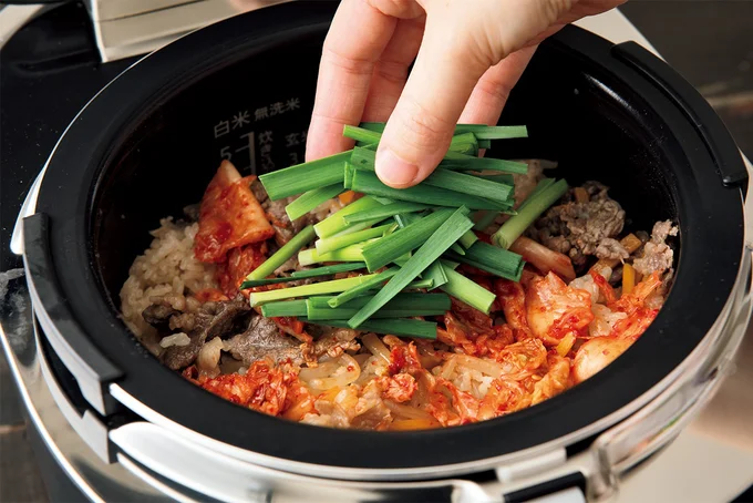 炊きあがった後に入れるのでフレッシュ