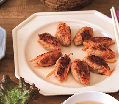 にんじんとひき肉で！カラフル＆お手軽レシピ「つくね」＆「ビネガーソテー」