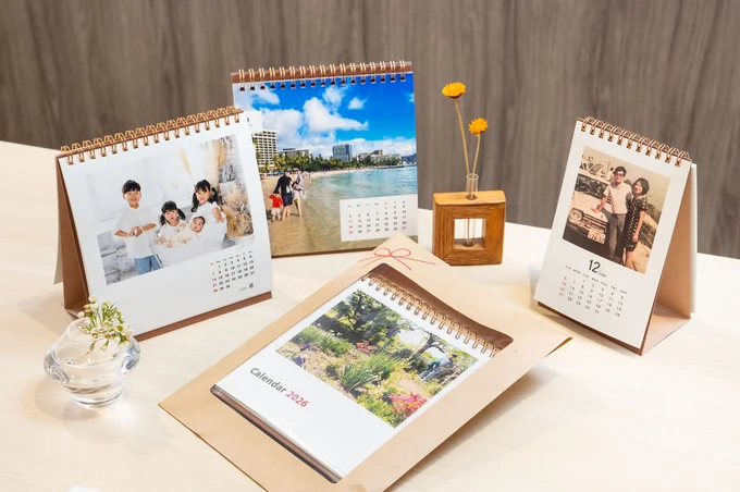 今回3人が作ってみたフォトカレンダーがこちら！