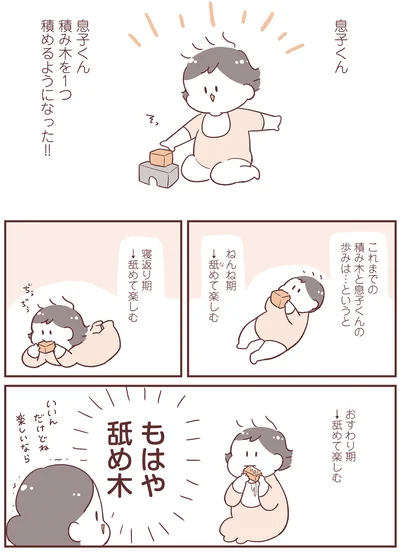 積み木と息子くんの歩み