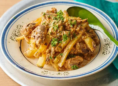 さば缶とじゃがいものカレー炒め