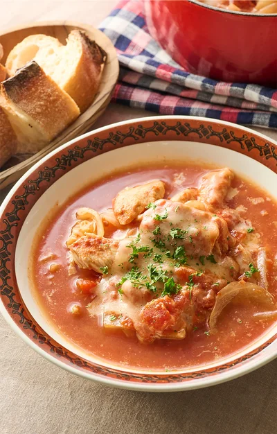 重ねて煮るだけ。とろ～り濃厚