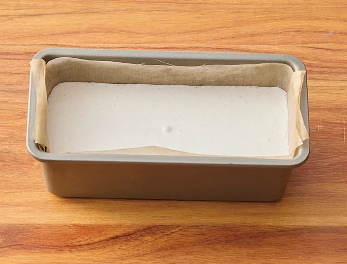 生地が1.3倍ほどになったら発酵完了